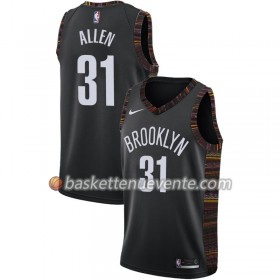 Maillot Basket Brooklyn Nets Jarrett Allen 31 2018-19 Nike City Edition Noir Swingman - Homme